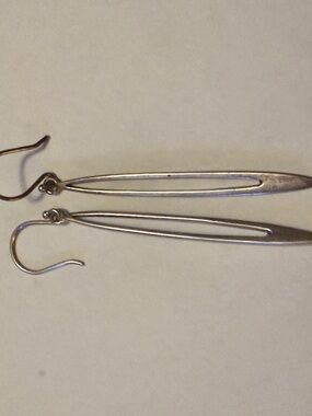 Silpada W1909 Long Cut Out Sterling Silver Dangle Earrings